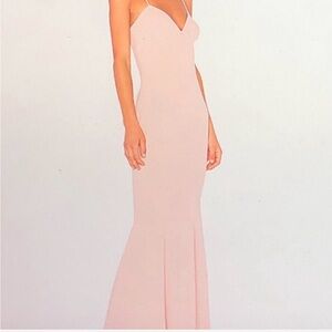 Katie May Strapless Pink Gown